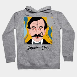 Salvador Dali Art Nouveau Style Portrait - Art Gifts Hoodie